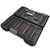 Bit set (45 pcs) flat + posidrive + PH + star + allen + CAT bit holder